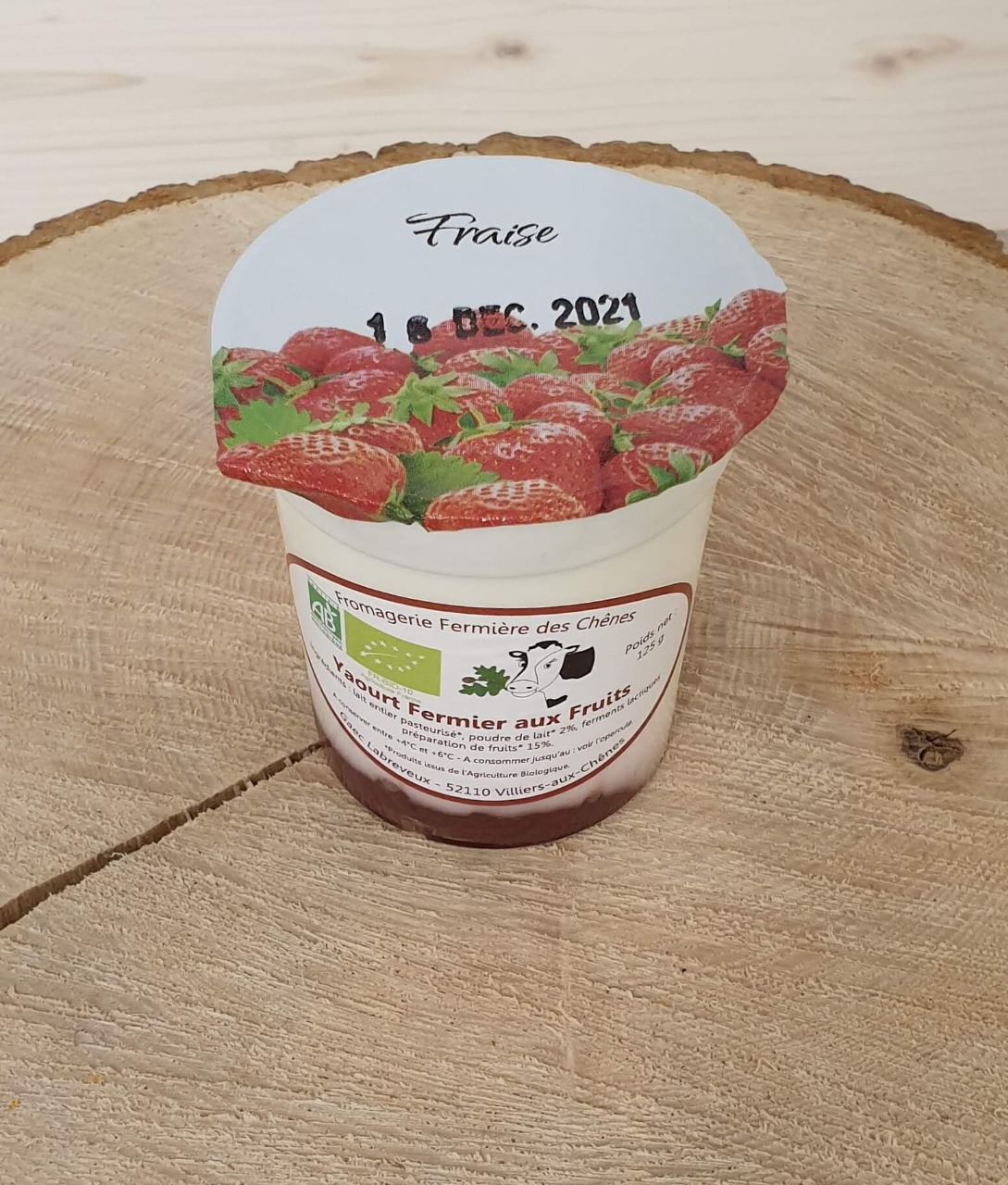 Yaourt brassé Bio sur lit de fruits